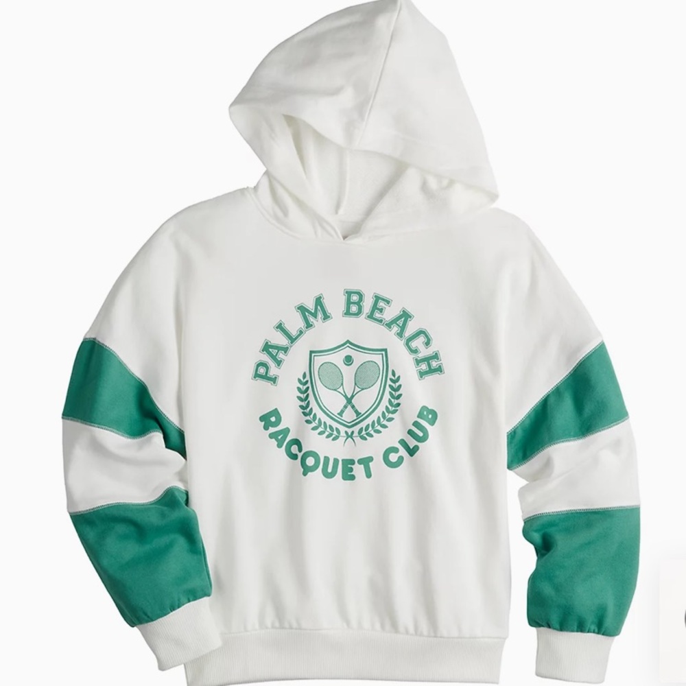 Juniors' SO Palm Beach Racquet Club real and white Hoodie - Picture 5 of 9